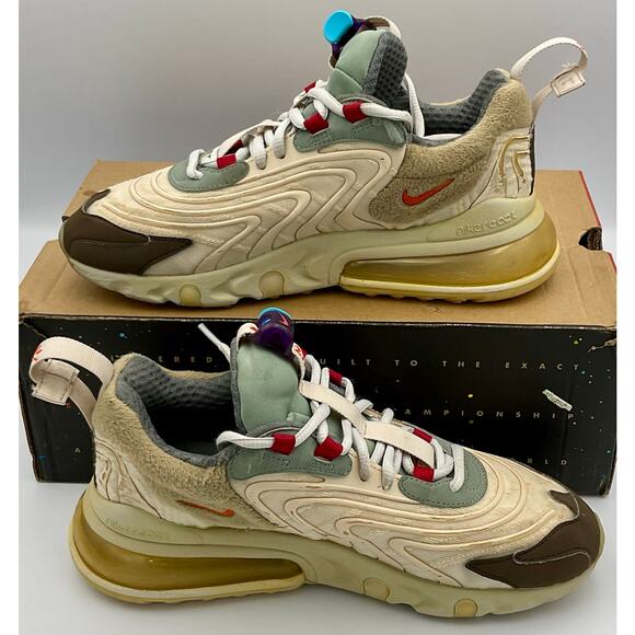 Travis Scott x Nike Air Max 270 React ENG Cactus Trails Sz 6 CT2864 200 #285 main image 4